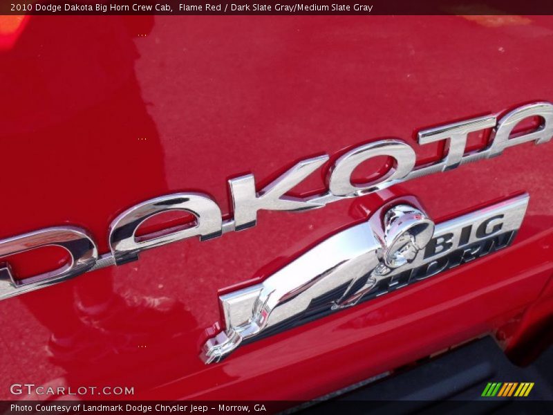 Flame Red / Dark Slate Gray/Medium Slate Gray 2010 Dodge Dakota Big Horn Crew Cab