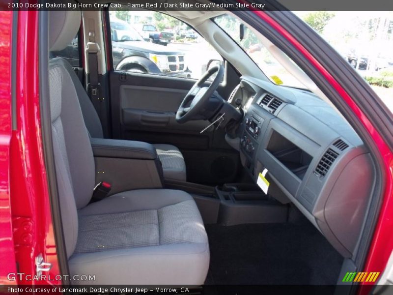 Flame Red / Dark Slate Gray/Medium Slate Gray 2010 Dodge Dakota Big Horn Crew Cab