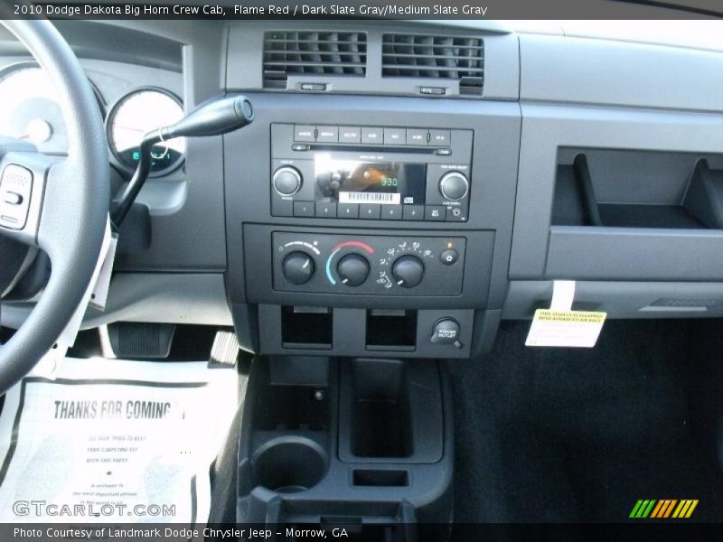 Flame Red / Dark Slate Gray/Medium Slate Gray 2010 Dodge Dakota Big Horn Crew Cab