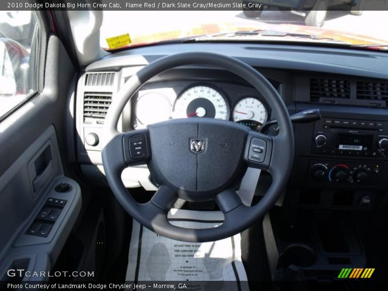 Flame Red / Dark Slate Gray/Medium Slate Gray 2010 Dodge Dakota Big Horn Crew Cab