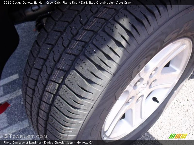 Flame Red / Dark Slate Gray/Medium Slate Gray 2010 Dodge Dakota Big Horn Crew Cab