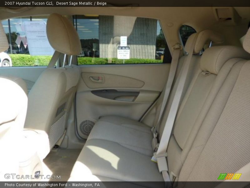 Desert Sage Metallic / Beige 2007 Hyundai Tucson GLS