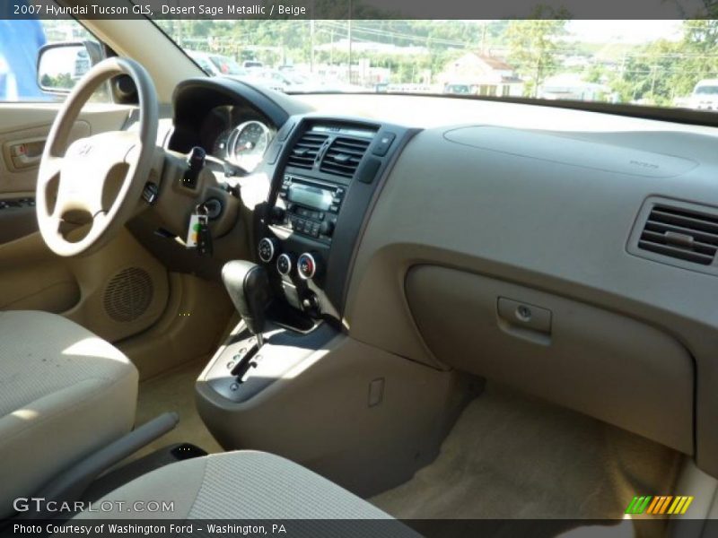 Desert Sage Metallic / Beige 2007 Hyundai Tucson GLS