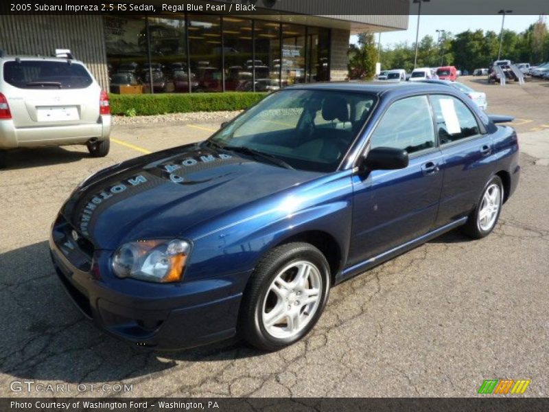 Regal Blue Pearl / Black 2005 Subaru Impreza 2.5 RS Sedan