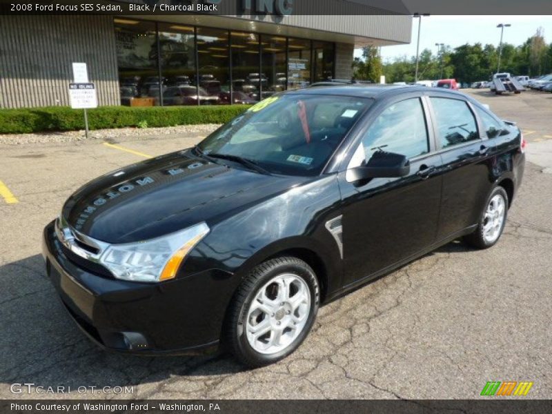 Black / Charcoal Black 2008 Ford Focus SES Sedan