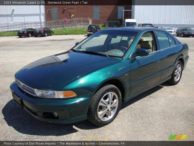 Sherwood Green Pearl / Tan 2001 Mitsubishi Galant LS V6