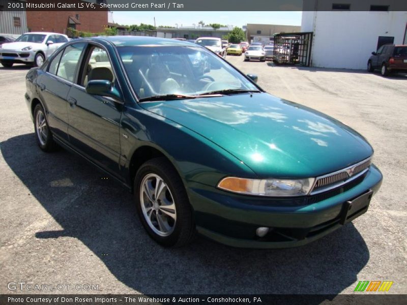 Sherwood Green Pearl / Tan 2001 Mitsubishi Galant LS V6