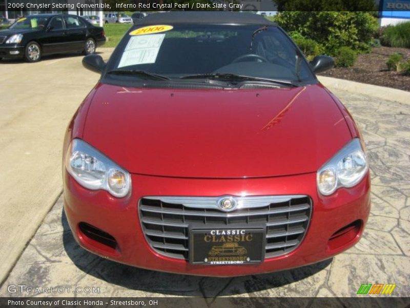 Inferno Red Crystal Pearl / Dark Slate Gray 2006 Chrysler Sebring Convertible
