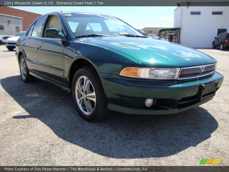 Sherwood Green Pearl / Tan 2001 Mitsubishi Galant LS V6