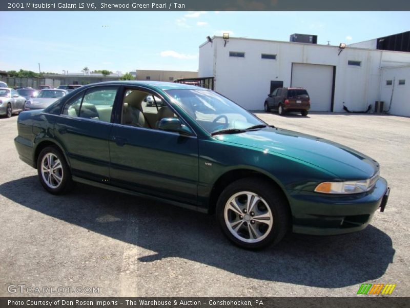 Sherwood Green Pearl / Tan 2001 Mitsubishi Galant LS V6