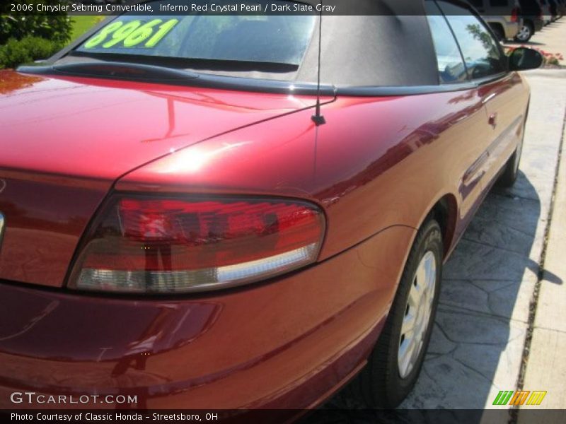 Inferno Red Crystal Pearl / Dark Slate Gray 2006 Chrysler Sebring Convertible