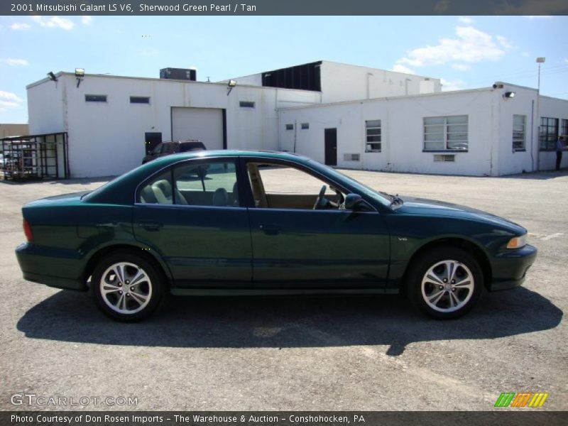 Sherwood Green Pearl / Tan 2001 Mitsubishi Galant LS V6