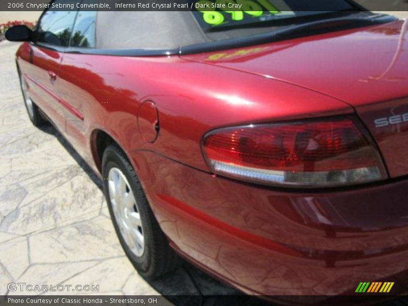 Inferno Red Crystal Pearl / Dark Slate Gray 2006 Chrysler Sebring Convertible