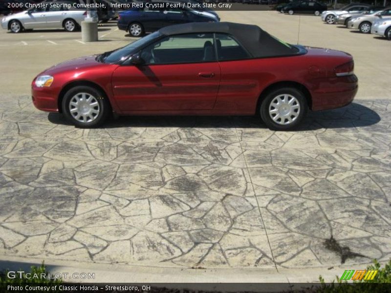 Inferno Red Crystal Pearl / Dark Slate Gray 2006 Chrysler Sebring Convertible