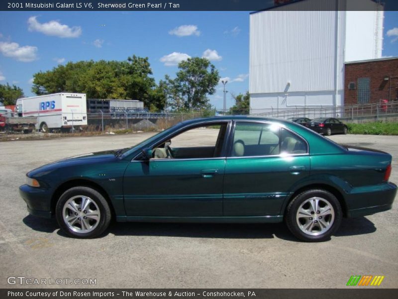 Sherwood Green Pearl / Tan 2001 Mitsubishi Galant LS V6