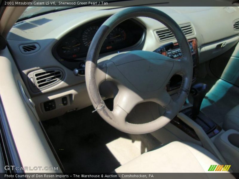 Sherwood Green Pearl / Tan 2001 Mitsubishi Galant LS V6