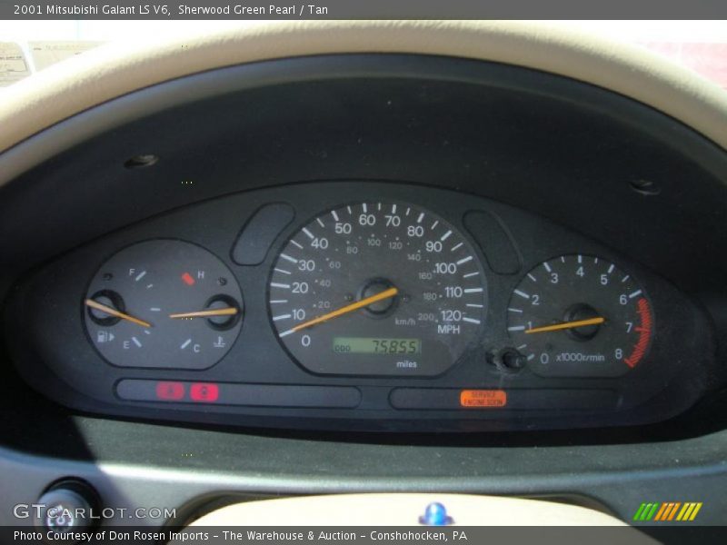 Sherwood Green Pearl / Tan 2001 Mitsubishi Galant LS V6