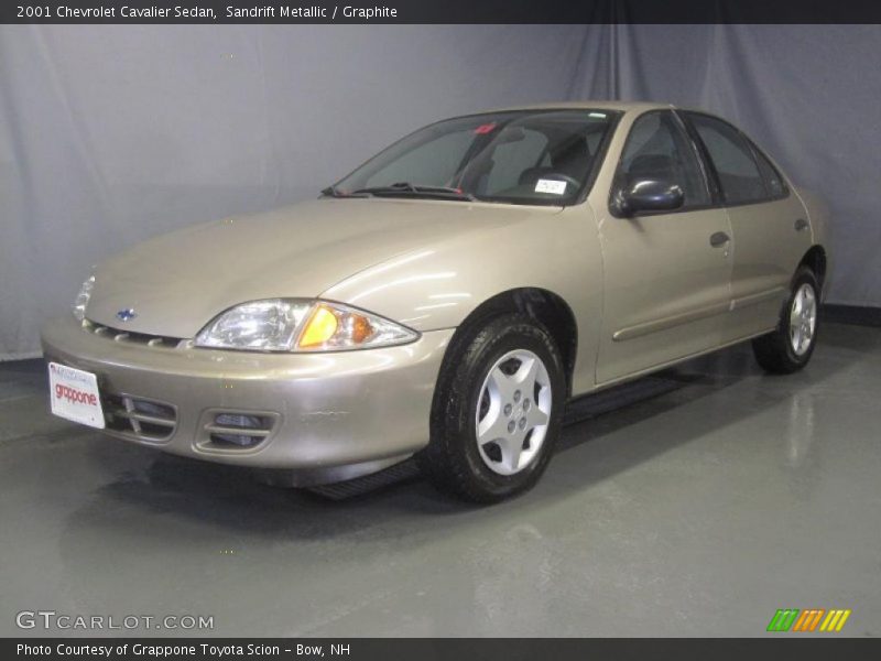 Sandrift Metallic / Graphite 2001 Chevrolet Cavalier Sedan