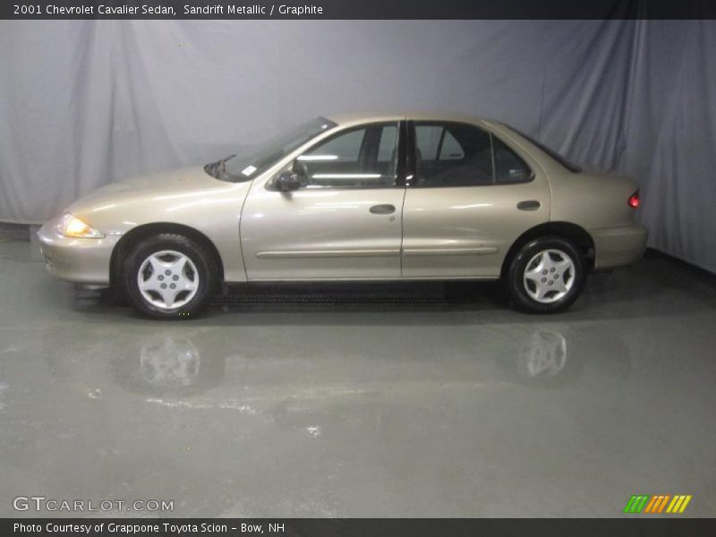Sandrift Metallic / Graphite 2001 Chevrolet Cavalier Sedan