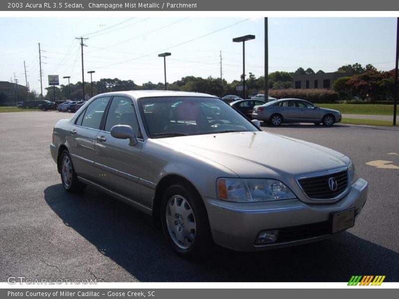 Champagne Mist Metallic / Parchment 2003 Acura RL 3.5 Sedan