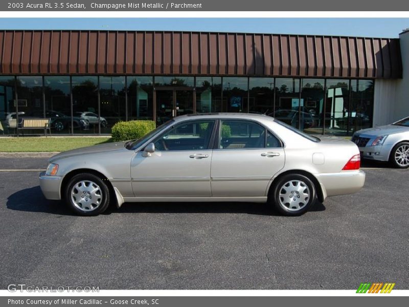 Champagne Mist Metallic / Parchment 2003 Acura RL 3.5 Sedan