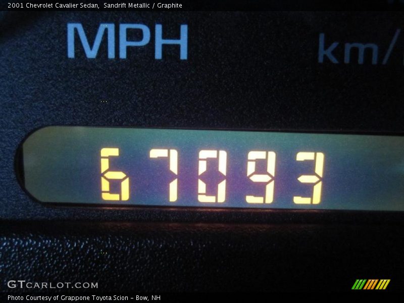 Sandrift Metallic / Graphite 2001 Chevrolet Cavalier Sedan