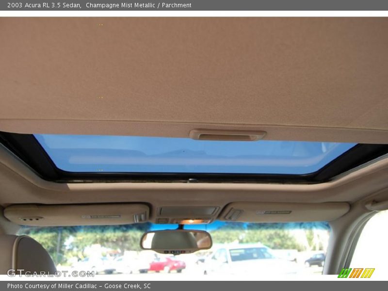 Champagne Mist Metallic / Parchment 2003 Acura RL 3.5 Sedan