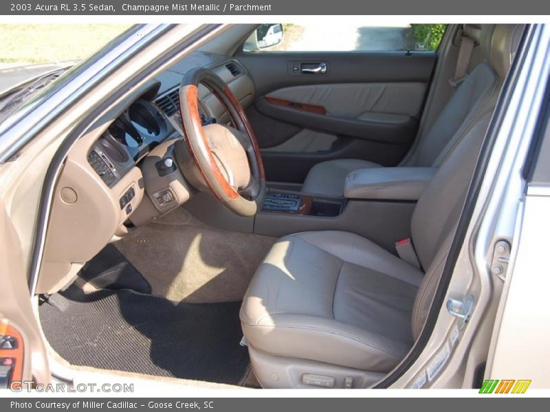 Champagne Mist Metallic / Parchment 2003 Acura RL 3.5 Sedan