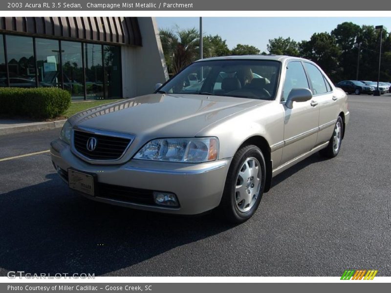 Champagne Mist Metallic / Parchment 2003 Acura RL 3.5 Sedan