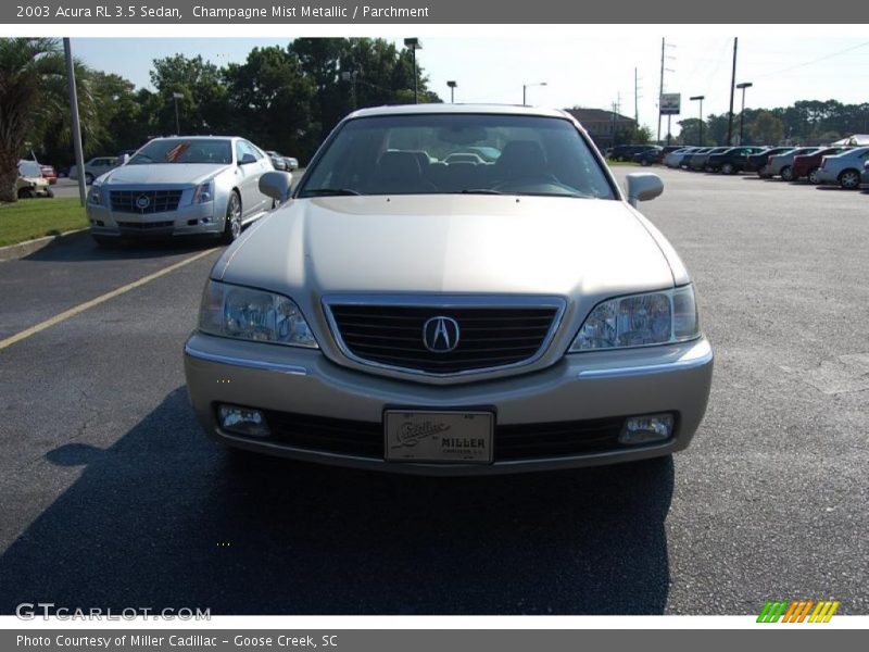 Champagne Mist Metallic / Parchment 2003 Acura RL 3.5 Sedan