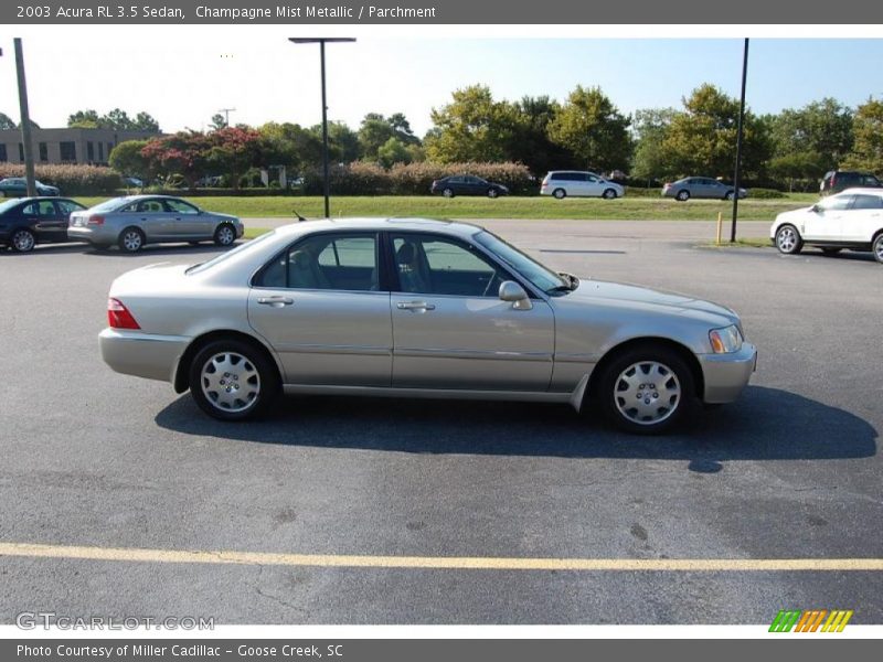 Champagne Mist Metallic / Parchment 2003 Acura RL 3.5 Sedan