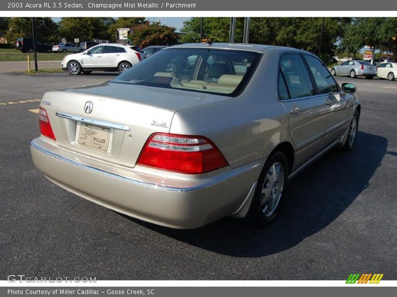 Champagne Mist Metallic / Parchment 2003 Acura RL 3.5 Sedan