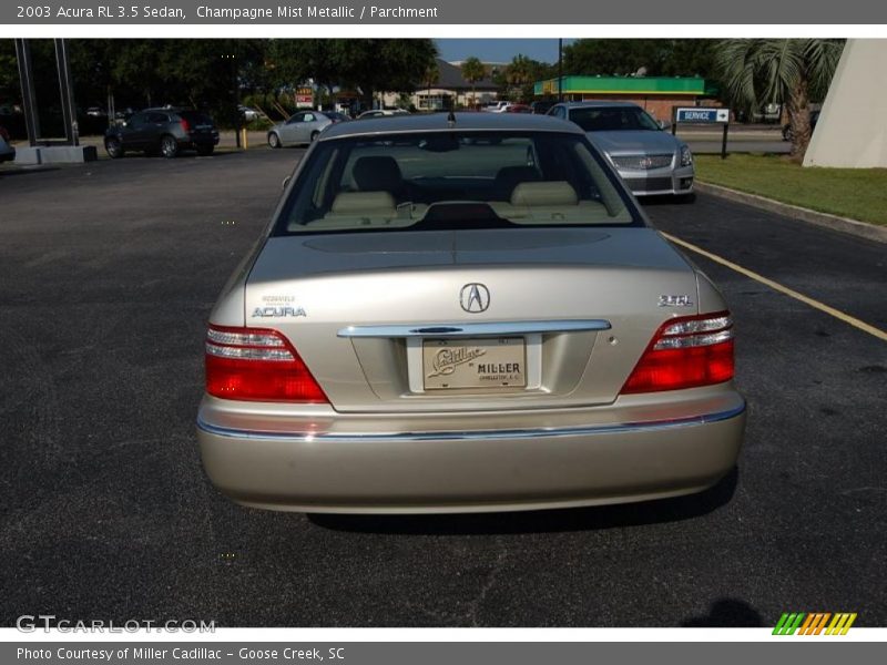 Champagne Mist Metallic / Parchment 2003 Acura RL 3.5 Sedan