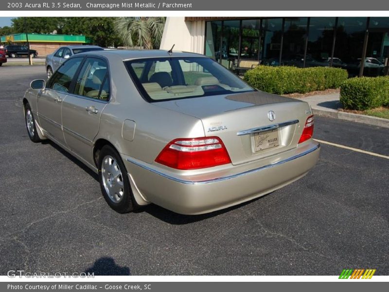 Champagne Mist Metallic / Parchment 2003 Acura RL 3.5 Sedan