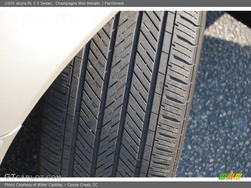 Champagne Mist Metallic / Parchment 2003 Acura RL 3.5 Sedan