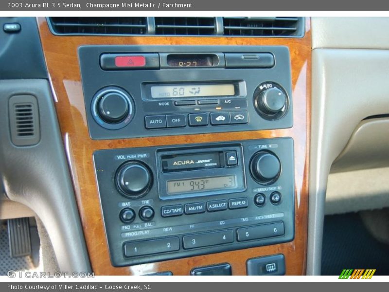 Champagne Mist Metallic / Parchment 2003 Acura RL 3.5 Sedan