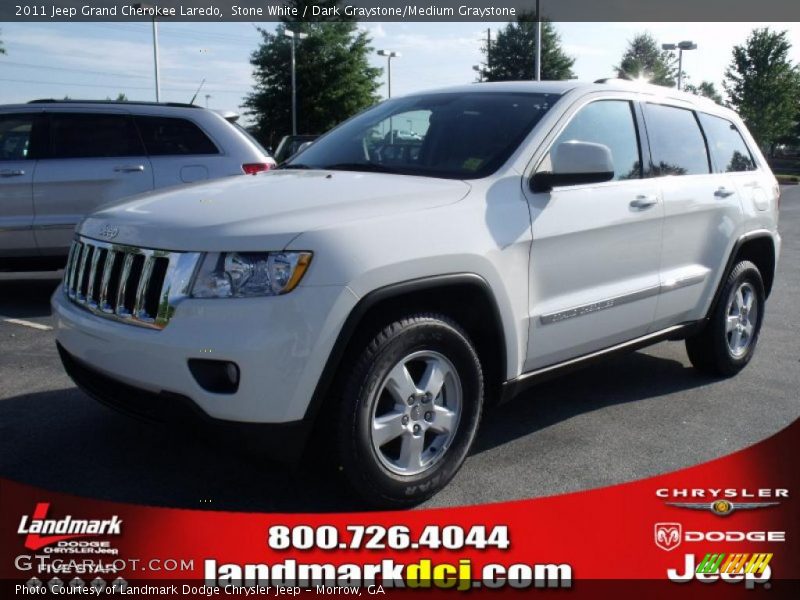 Stone White / Dark Graystone/Medium Graystone 2011 Jeep Grand Cherokee Laredo