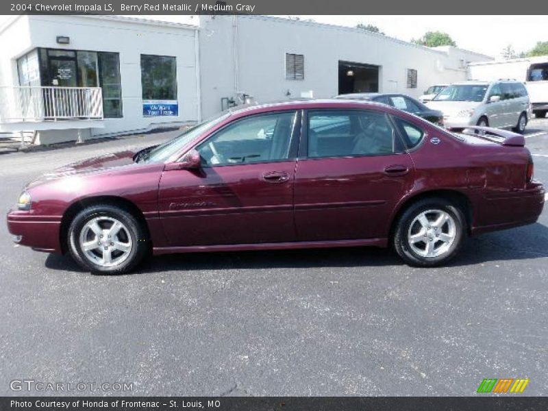 Berry Red Metallic / Medium Gray 2004 Chevrolet Impala LS