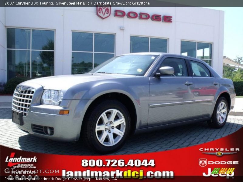 Silver Steel Metallic / Dark Slate Gray/Light Graystone 2007 Chrysler 300 Touring