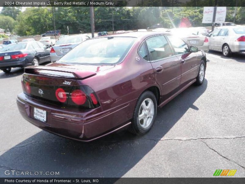 Berry Red Metallic / Medium Gray 2004 Chevrolet Impala LS