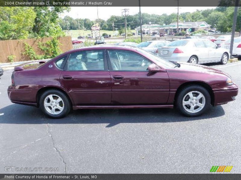 Berry Red Metallic / Medium Gray 2004 Chevrolet Impala LS