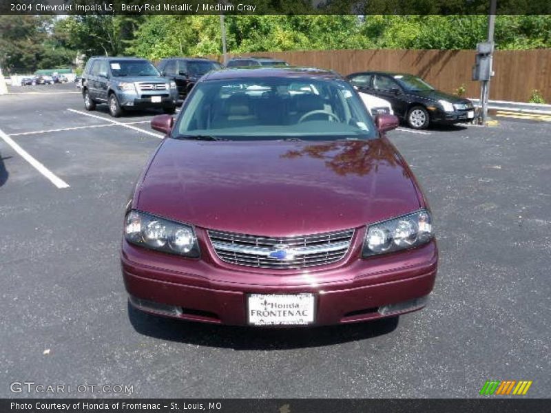 Berry Red Metallic / Medium Gray 2004 Chevrolet Impala LS
