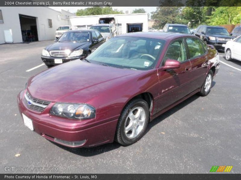 Berry Red Metallic / Medium Gray 2004 Chevrolet Impala LS