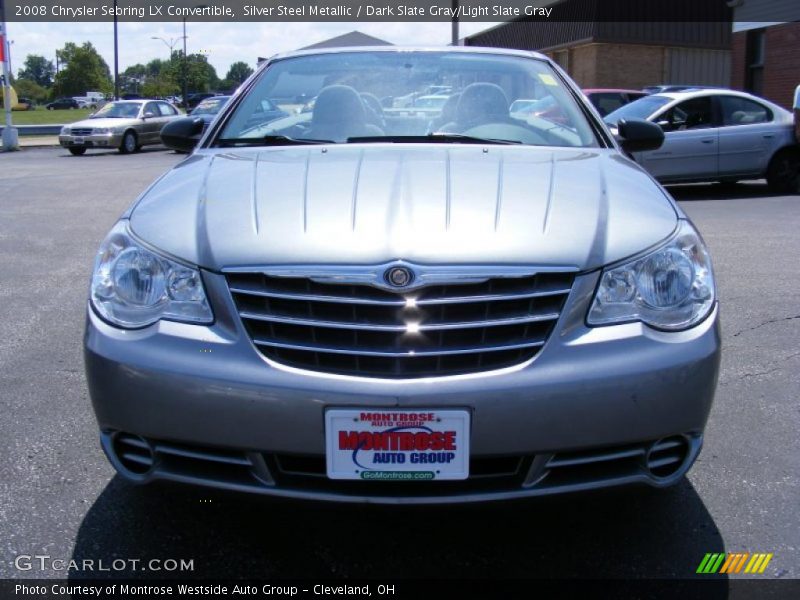 Silver Steel Metallic / Dark Slate Gray/Light Slate Gray 2008 Chrysler Sebring LX Convertible