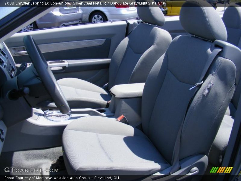 Silver Steel Metallic / Dark Slate Gray/Light Slate Gray 2008 Chrysler Sebring LX Convertible
