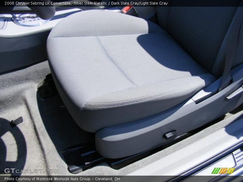 Silver Steel Metallic / Dark Slate Gray/Light Slate Gray 2008 Chrysler Sebring LX Convertible