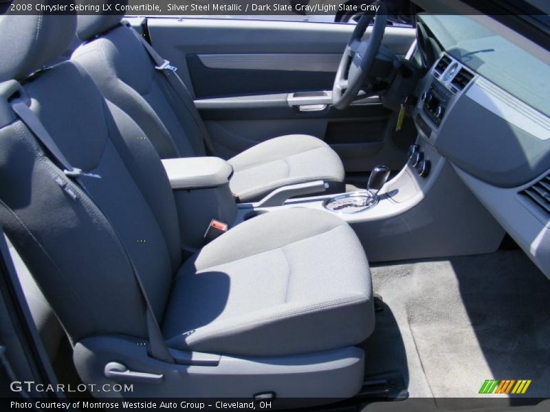 Silver Steel Metallic / Dark Slate Gray/Light Slate Gray 2008 Chrysler Sebring LX Convertible