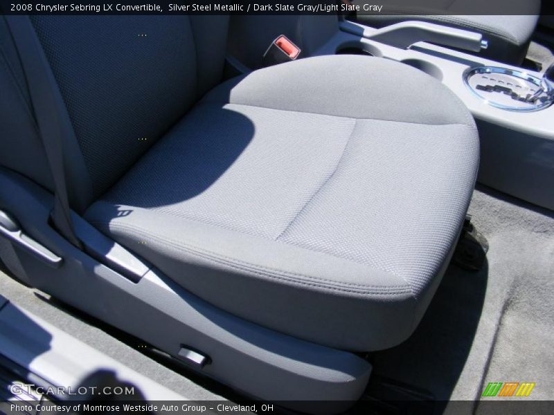 Silver Steel Metallic / Dark Slate Gray/Light Slate Gray 2008 Chrysler Sebring LX Convertible