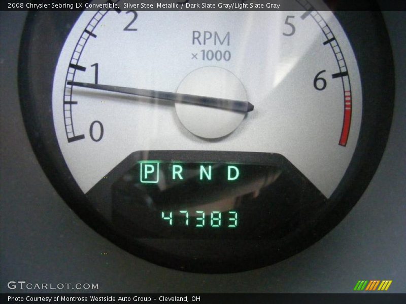 Silver Steel Metallic / Dark Slate Gray/Light Slate Gray 2008 Chrysler Sebring LX Convertible