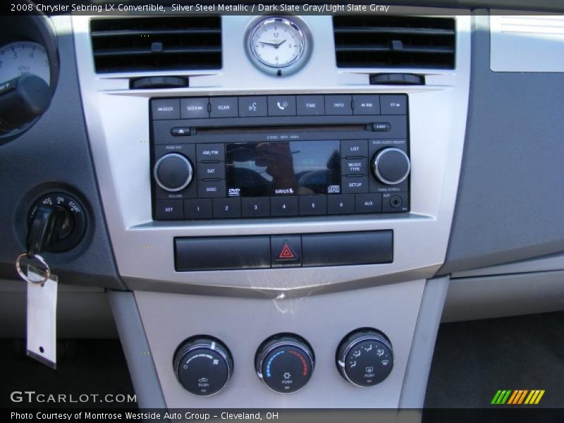 Silver Steel Metallic / Dark Slate Gray/Light Slate Gray 2008 Chrysler Sebring LX Convertible